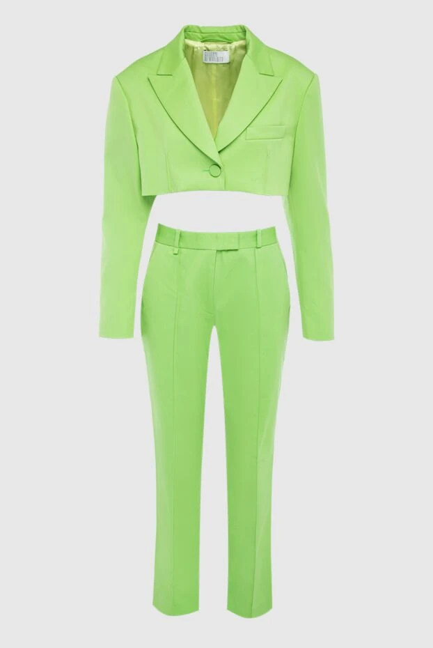 Giuseppe Di Morabito woman green women's trouser suit made of cotton and elastane 166712 - photo 1