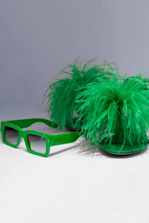 Giuseppe Di Morabito rectangular green women's sunglasses for sun protection 166715 - photo 2