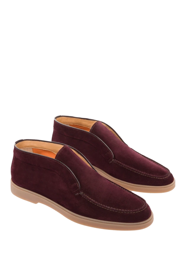 Santoni man nubuck loafers burgundy for men buy with prices and photos 166734 - photo 2