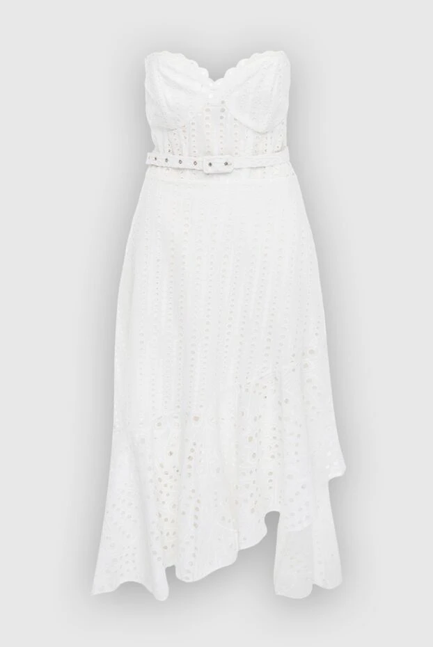 Charo Ruiz женские платье из хлопка и полиэстера белое женское купить с ценами и фото 166772 - фото 1