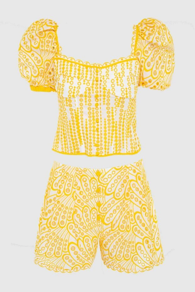 Charo Ruiz женские костюм с шортами из хлопка и полиэстера желтый женский купить с ценами и фото 166782 - фото 1