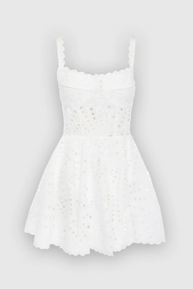 Charo Ruiz женские платье из хлопка и полиэстера белое женское купить с ценами и фото 166786 - фото 1