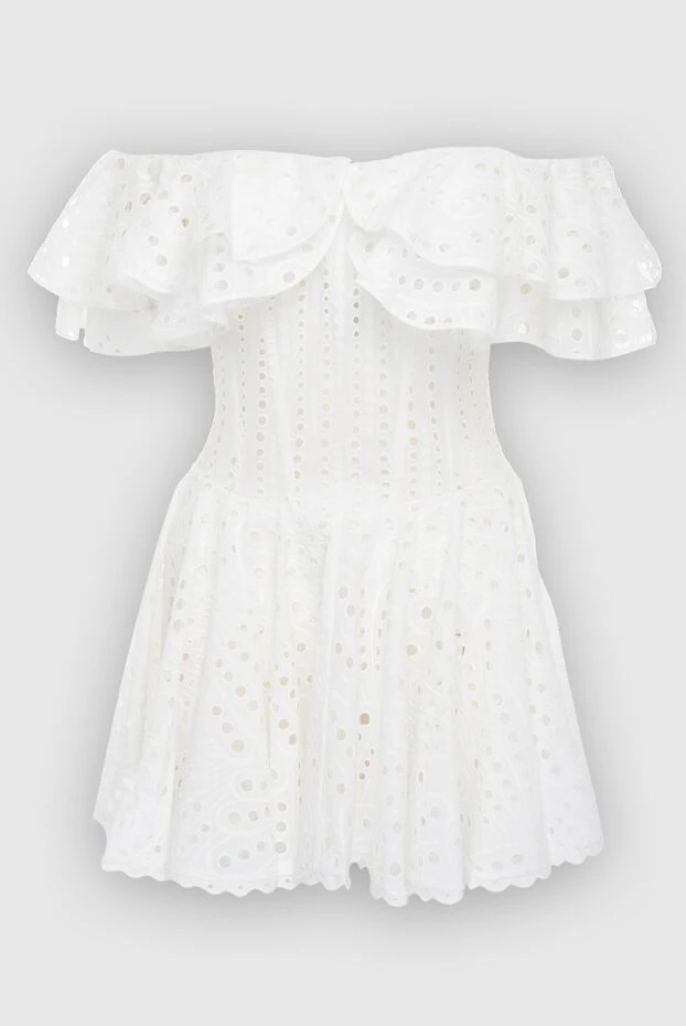Charo Ruiz женские платье из хлопка и полиэстера белое женское купить с ценами и фото 166789 - фото 1