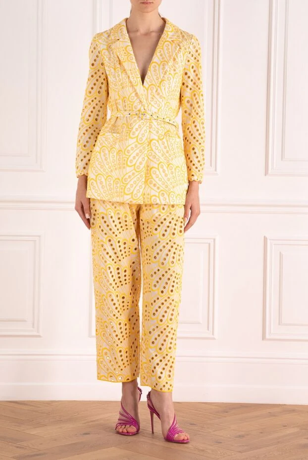 Charo Ruiz woman yellow women's cotton and polyester trouser suit buy with prices and photos 166793 - photo 2