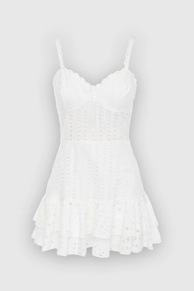 Charo Ruiz женские платье из хлопка и полиэстера белое женское купить с ценами и фото 166797 - фото 1