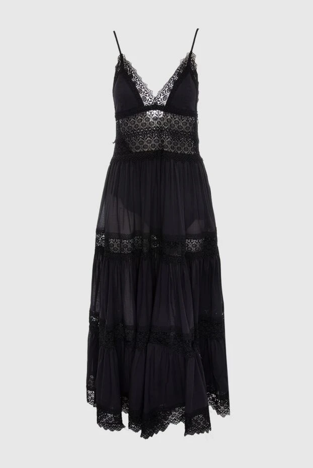 Charo Ruiz женские платье из хлопка и полиэстера черное женское купить с ценами и фото 166804 - фото 1