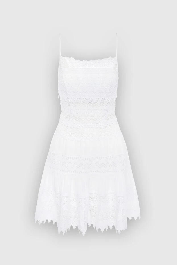 Charo Ruiz женские платье из хлопка и полиэстера белое женское купить с ценами и фото 166807 - фото 1