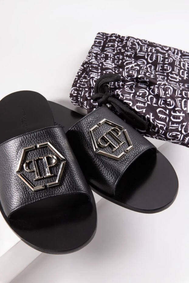 Philipp Plein men's beach shorts with calligraphy-style ornament 166823 - photo 2