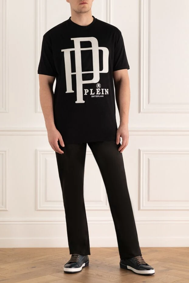 Philipp Plein man black cotton t-shirt for men buy with prices and photos 166824 - photo 2