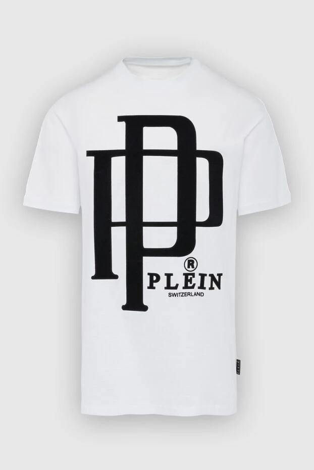 Philipp Plein мужские футболка из хлопка белая мужская купить с ценами и фото 166825 - фото 1