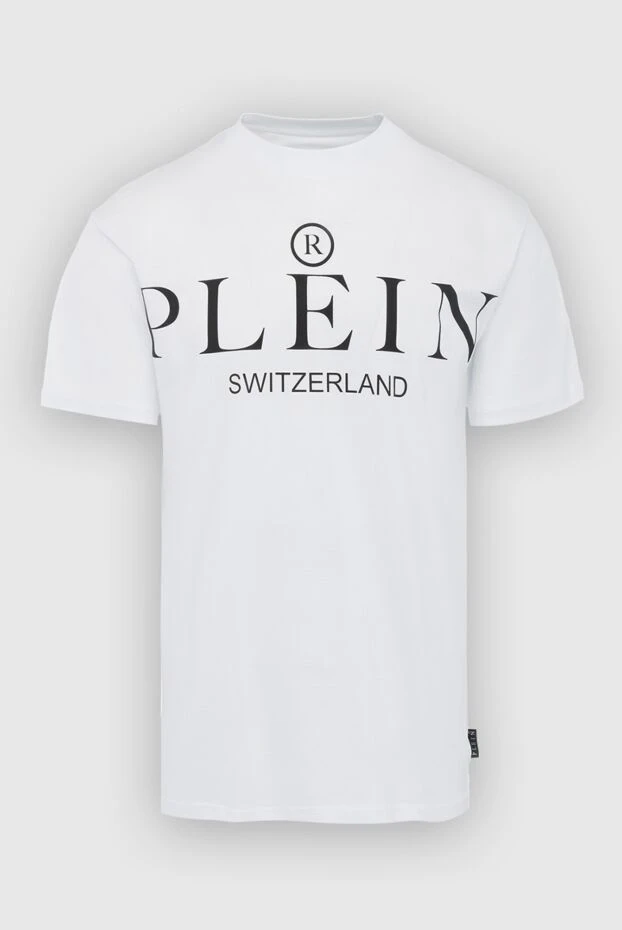 Philipp Plein мужские футболка из хлопка белая мужская купить с ценами и фото 166827 - фото 1