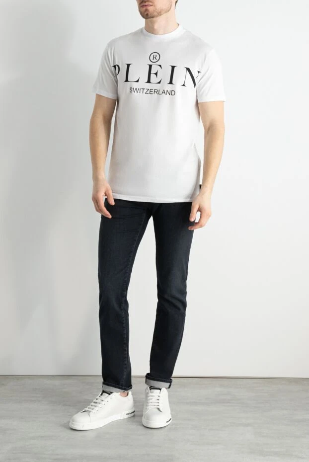 Philipp Plein чоловічі футболка з бавовни біла чоловіча купити фото з цінами 166827 - фото 2