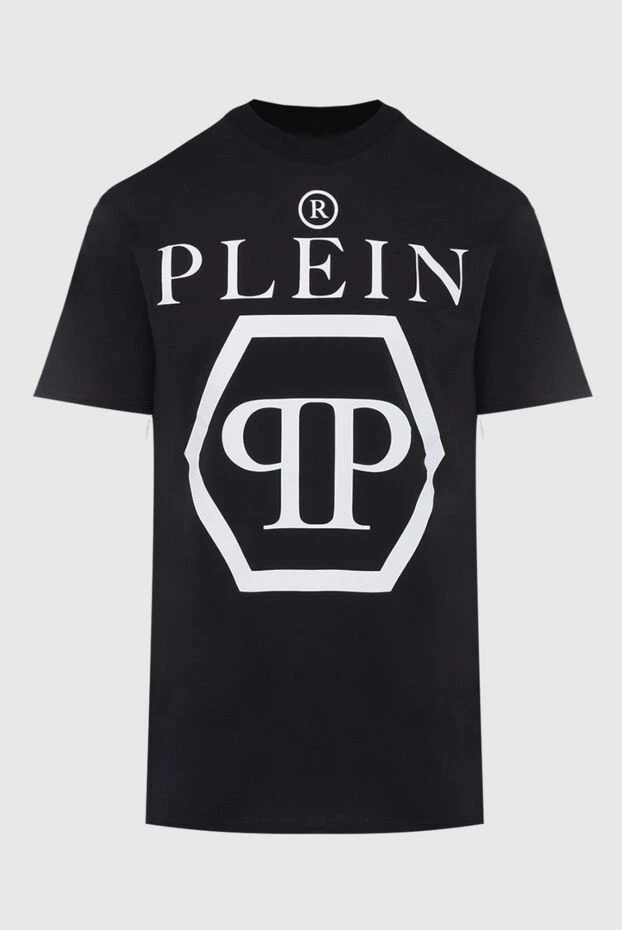 Philipp Plein man black cotton t-shirt for men buy with prices and photos 166832 - photo 1