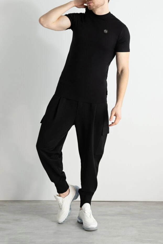 Philipp Plein мужские футболка из хлопка черная мужская купить с ценами и фото 166833 - фото 2