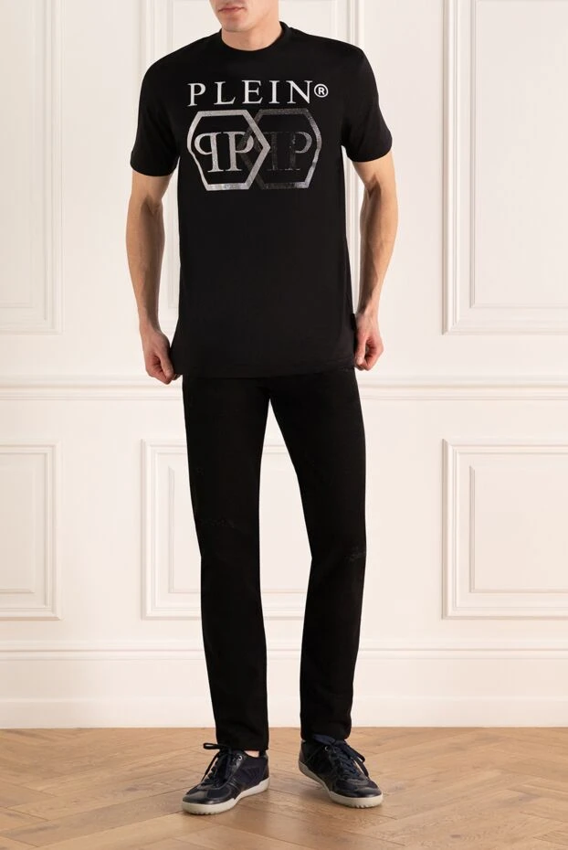 Philipp Plein чоловічі футболка з бавовни чорна чоловіча купити фото з цінами 166835 - фото 2