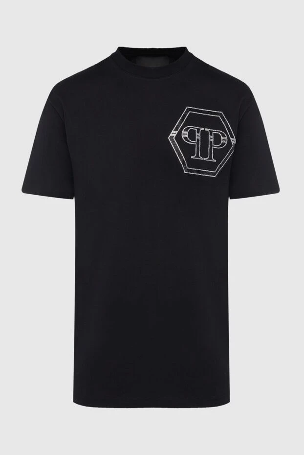 Philipp Plein man black cotton t-shirt for men buy with prices and photos 166836 - photo 1