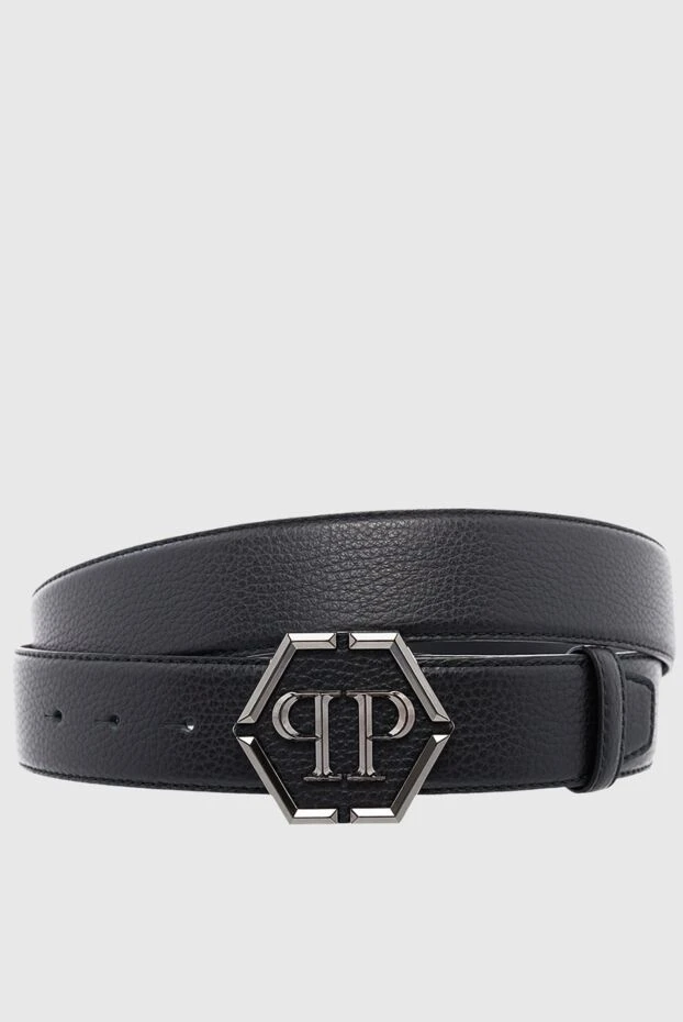 Philipp Plein man black leather belt for men buy with prices and photos 166843 - photo 1