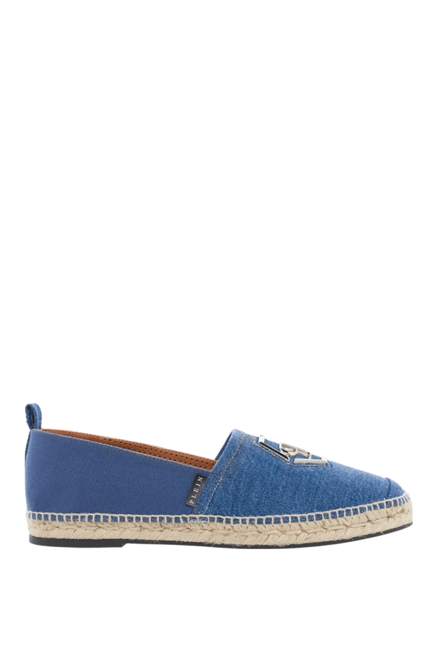 Philipp Plein man espadrilles jute and leather blue for men buy with prices and photos 166846 - photo 1