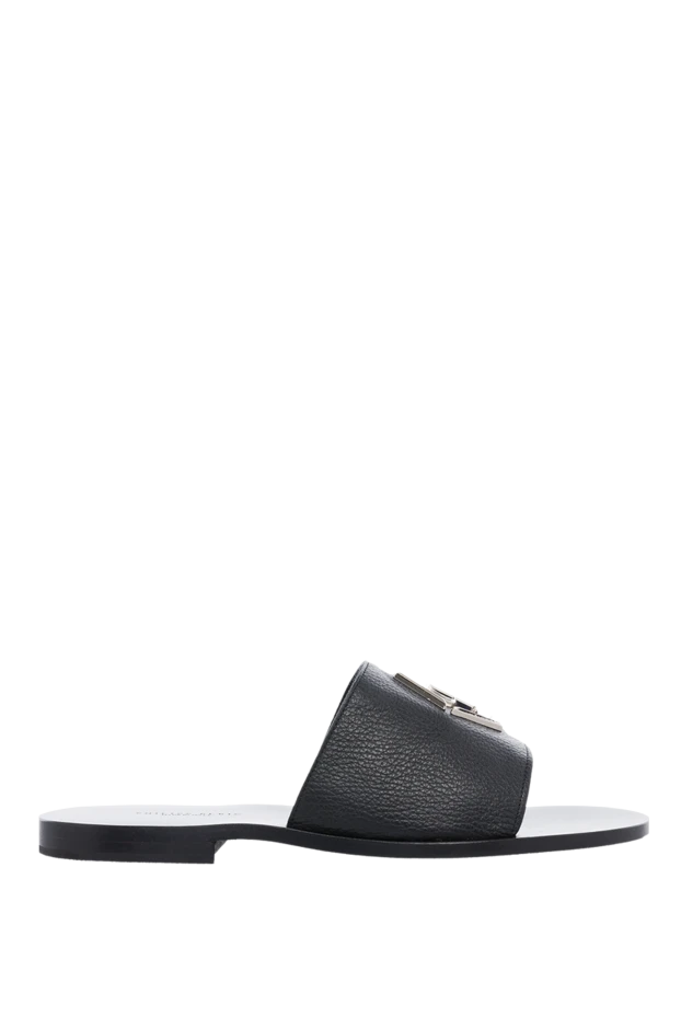 Philipp Plein man black leather slippers for men buy with prices and photos 166847 - photo 1