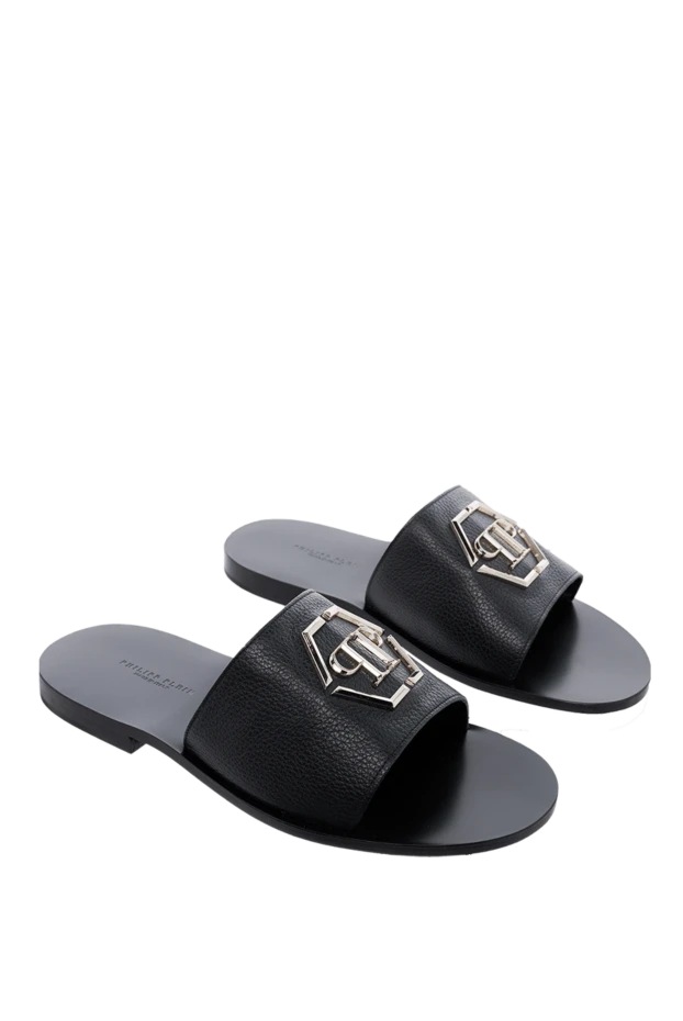 Fendi man brown men's slippers with logo 180563 - photo 3