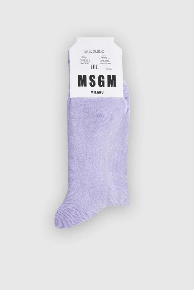 MSGM woman purple cotton socks for women 166853 - photo 2