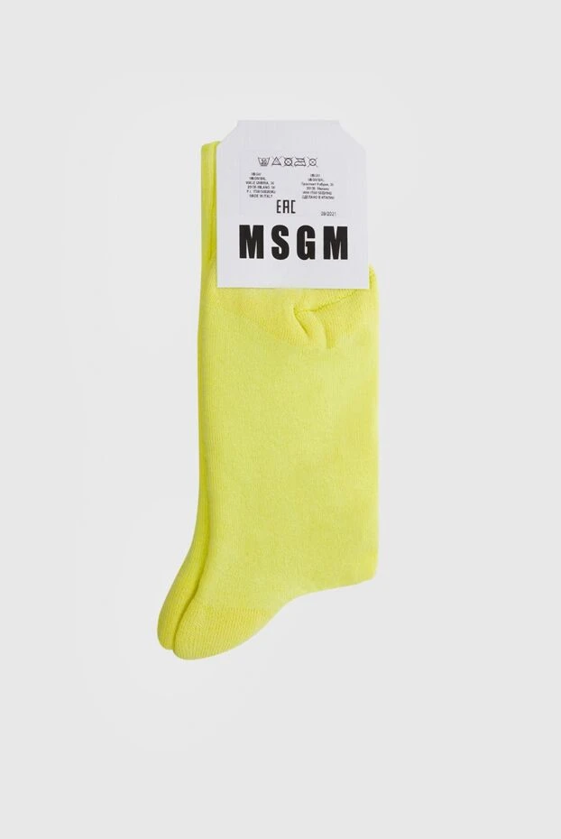 MSGM woman light green cotton socks for women 166856 - photo 2