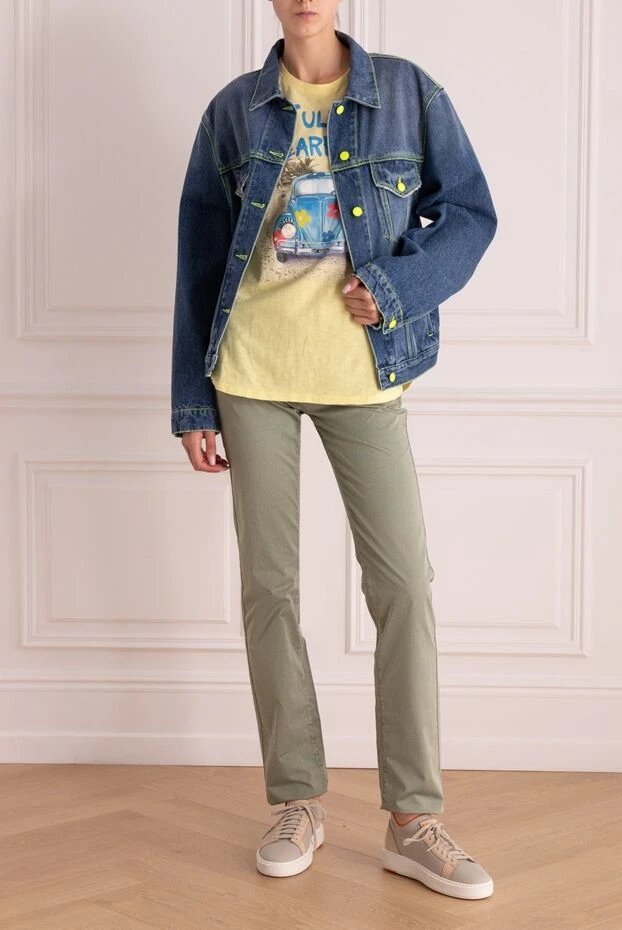 MSGM женские жакет джинсовый из хлопка синий женский купить с ценами и фото 166868 - фото 2