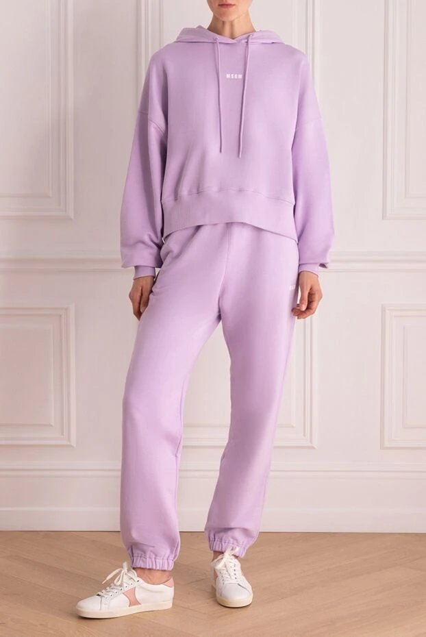 MSGM woman purple women's cotton walking suit buy with prices and photos 166873 - photo 2