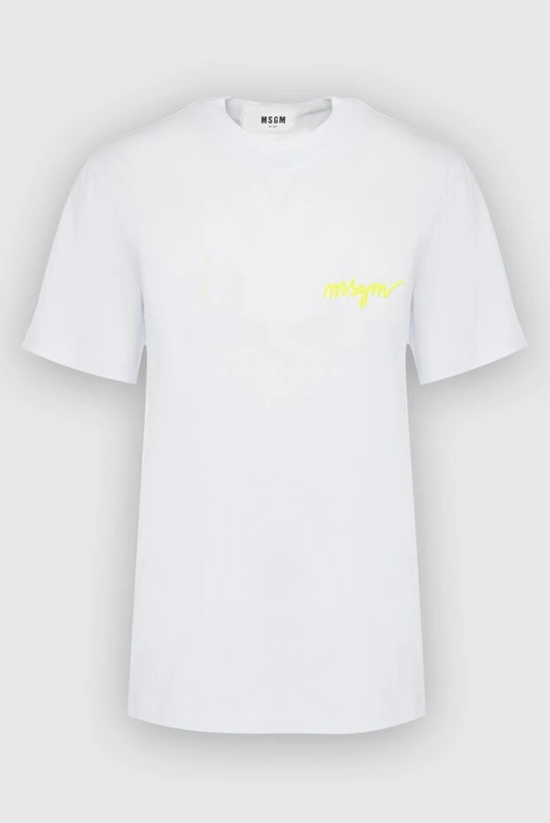 MSGM женские футболка из хлопка белая женская купить с ценами и фото 166874 - фото 1