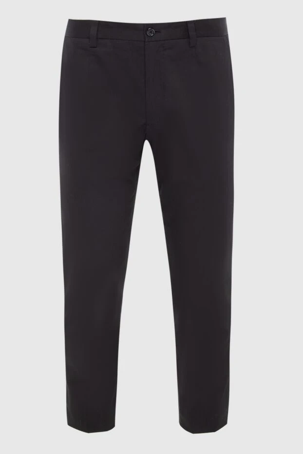 Dolce & Gabbana мужские брюки из хлопка и эластана черные мужские купить с ценами и фото 166881 - фото 1