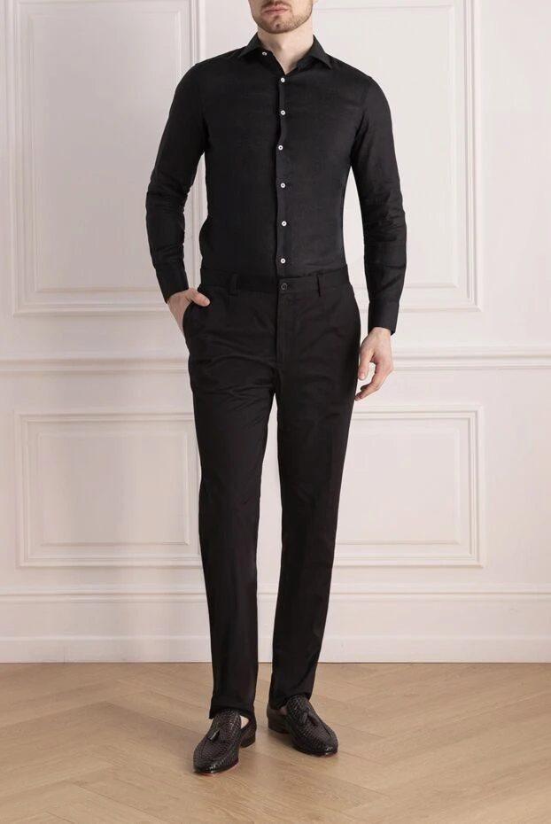 Dolce & Gabbana man cotton and elastane trousers black for men 166881 - photo 2