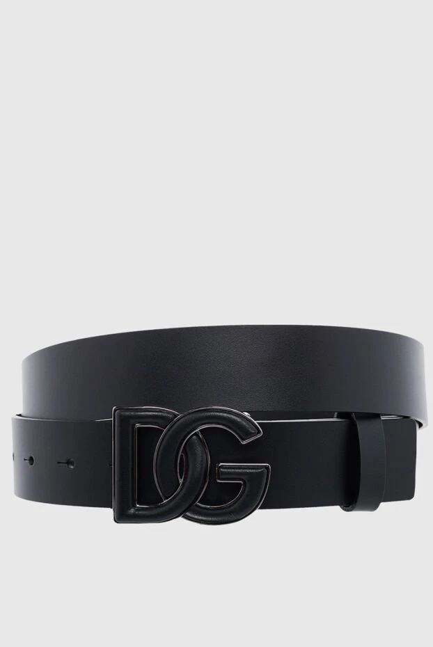 Dolce & Gabbana man black leather belt for men 166882 - photo 1