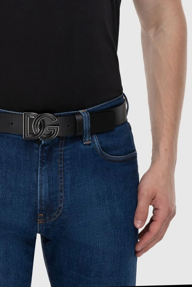 Dolce & Gabbana man black leather belt for men buy with prices and photos 166882 - photo 2