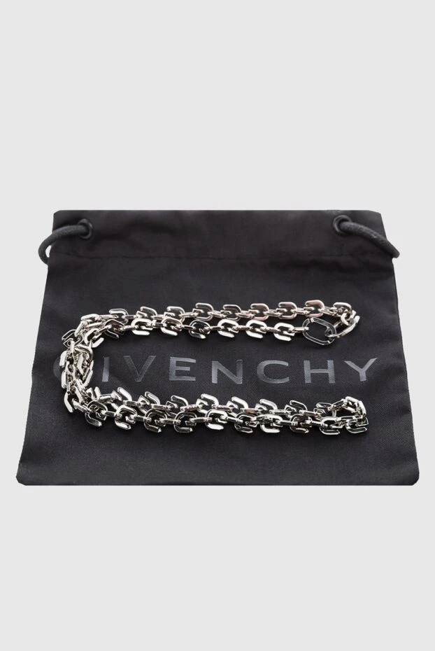 PRITCH London woman women's gray choker necklace in the form of a massive chain 165908 - photo 3