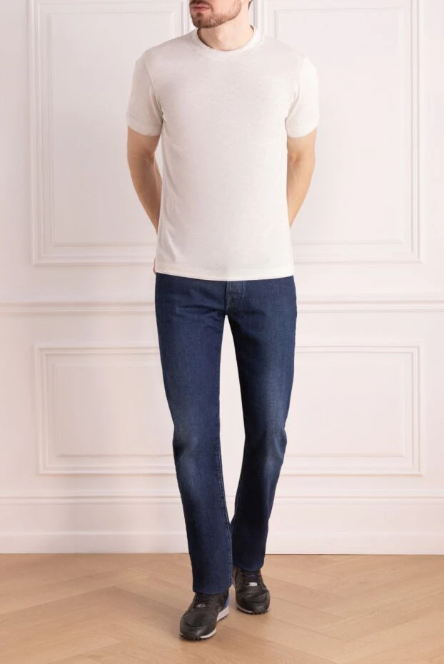 Brunello Cucinelli white cotton t-shirt for men 166917 - photo 2