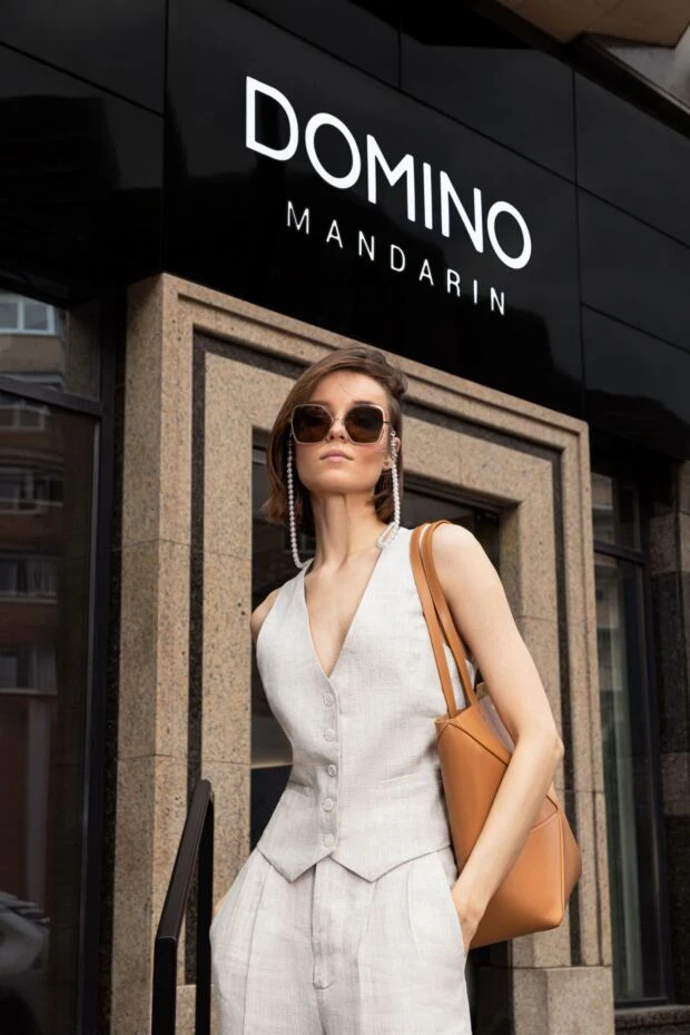 Chanel солнцезащитные очки бежевые женские ss23 166941 - фото 2