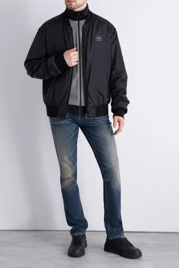 Dolce & Gabbana чоловічі куртка з поліаміду чорна чоловіча купити фото з цінами 166974 - фото 2