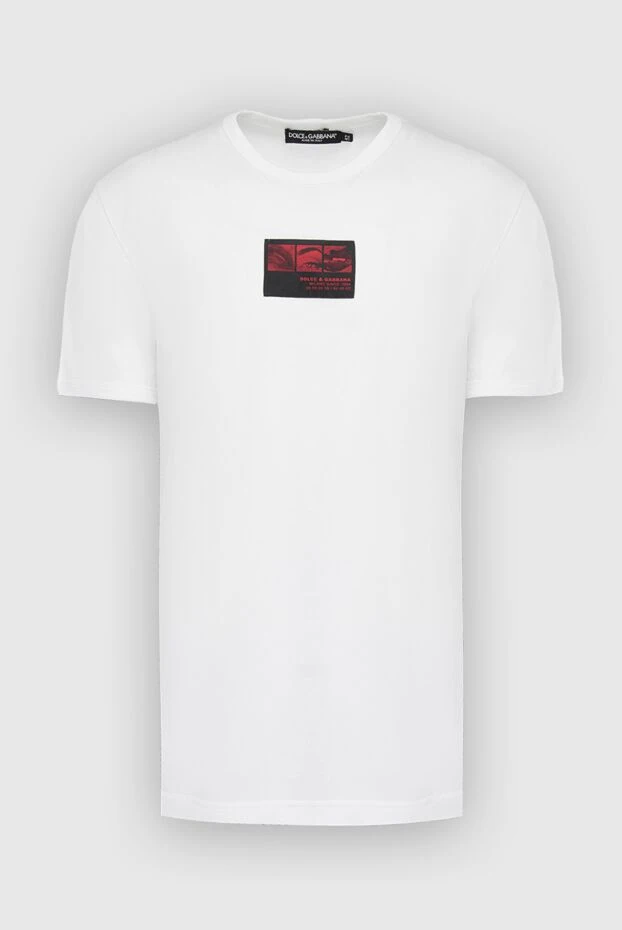 Dolce & Gabbana man white cotton t-shirt for men buy with prices and photos 166983 - photo 1