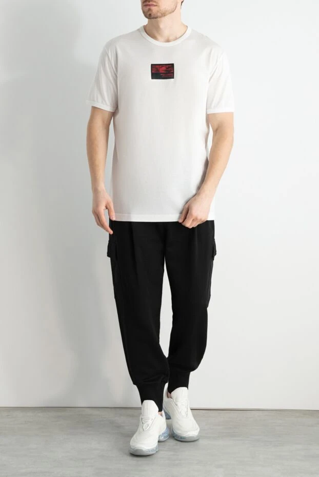 Dolce & Gabbana мужские футболка из хлопка белая мужская купить с ценами и фото 166983 - фото 2