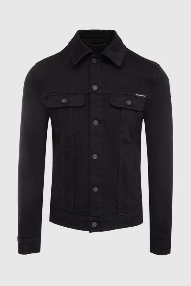 Dolce & Gabbana denim jacket made of cotton and elastane black for men 167001 - photo 1