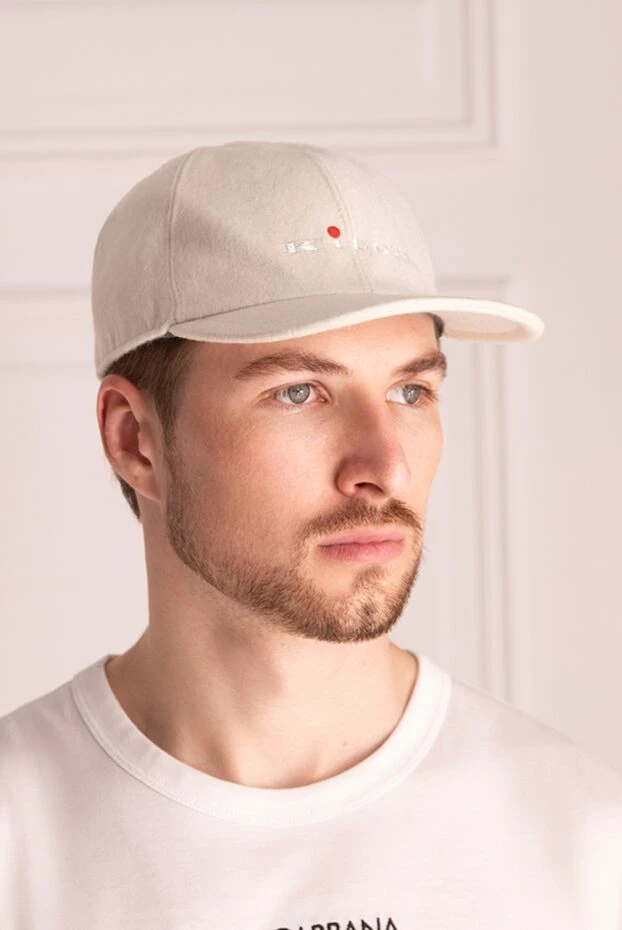 Kiton man white cashmere cap for men 167011 - photo 2