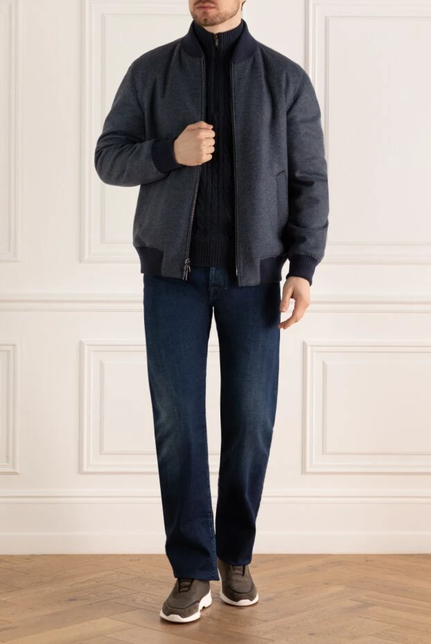 Loro Piana man jacket made of cashmere and polyamide, double-sided blue, men's buy with prices and photos 167014 - photo 2