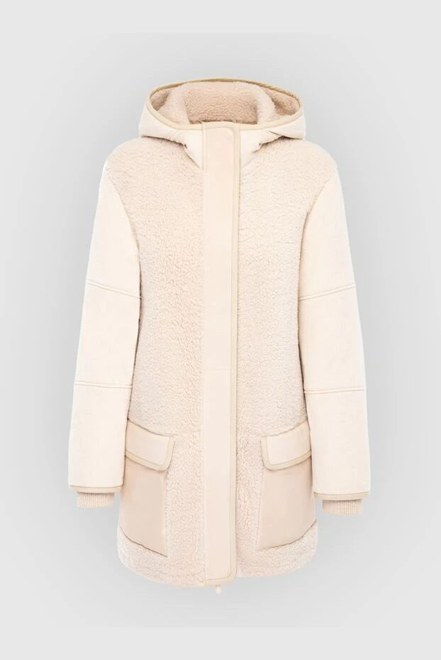 Loro Piana woman beige women's sheepskin coat made of natural fur buy with prices and photos 167021 - photo 1
