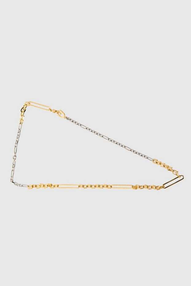 PRITCH London woman women's gray choker necklace in the form of a massive chain 165908 - photo 3