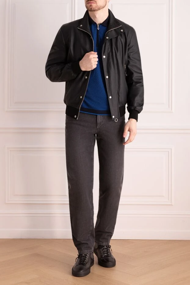 Seraphin man black leather jacket for men buy with prices and photos 167077 - photo 2