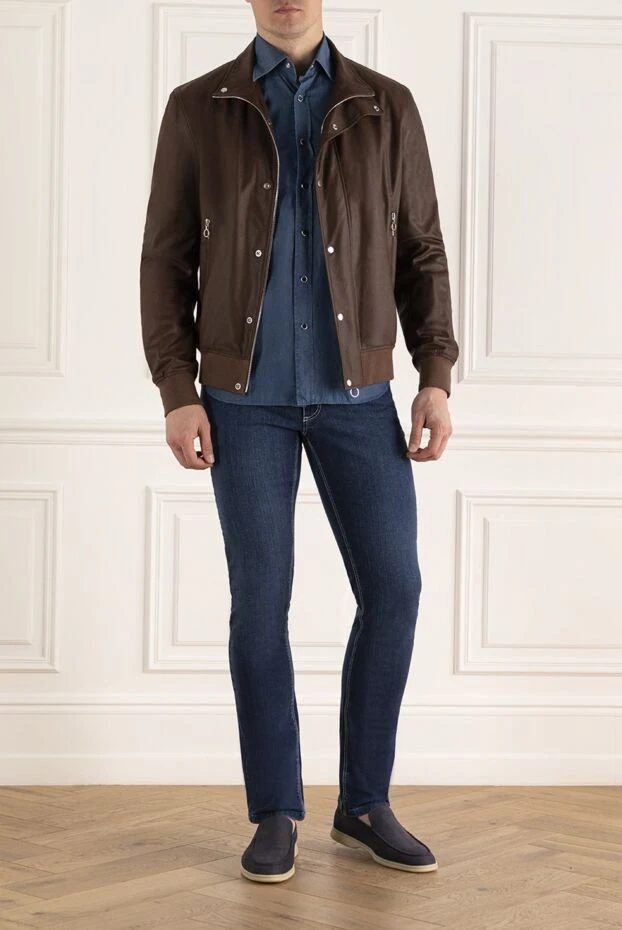 Seraphin man brown leather jacket for men buy with prices and photos 167079 - photo 2