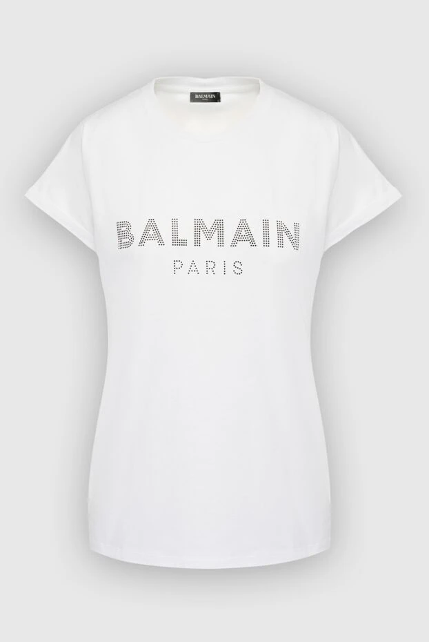 Balmain woman white cotton t-shirt for women buy with prices and photos 167102 - photo 1