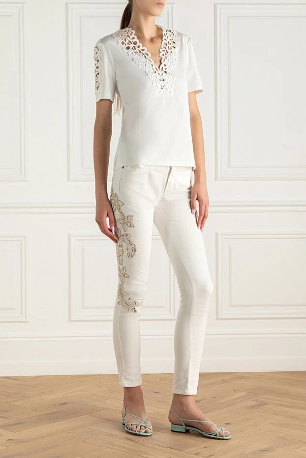 Ermanno Scervino woman white cotton blouse for women buy with prices and photos 167115 - photo 2