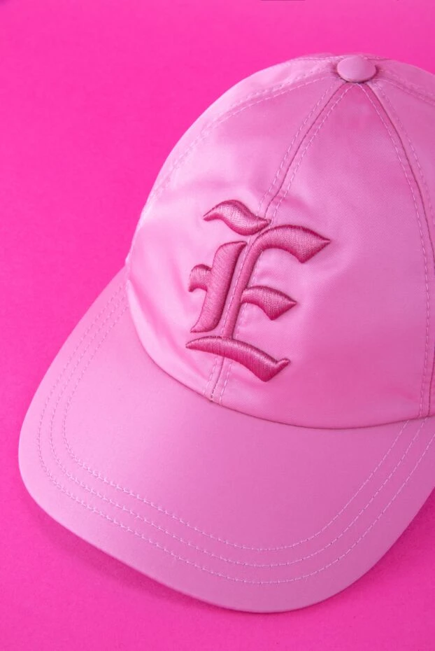 Ermanno Scervino women's pink cap with embroidered logo 167118 - photo 2