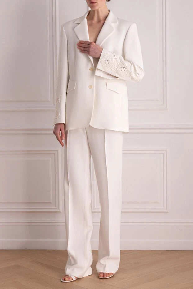 Ermanno Scervino woman white women's trouser suit made of acetate and viscose 167124 - photo 2